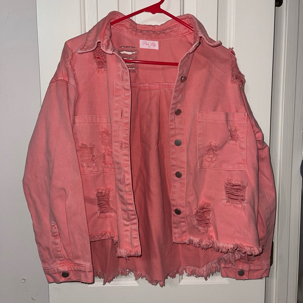 Pink Lily Bubblegum Denim Jacket
